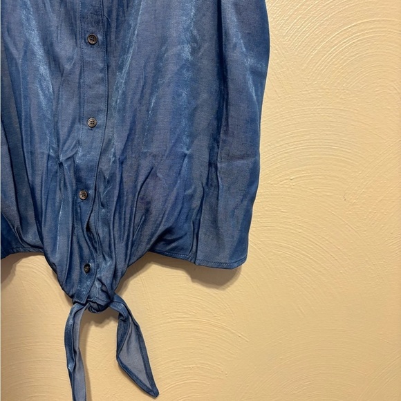 Cupshe Denim Blue Tie-Front Camisole - Picture 8 of 9